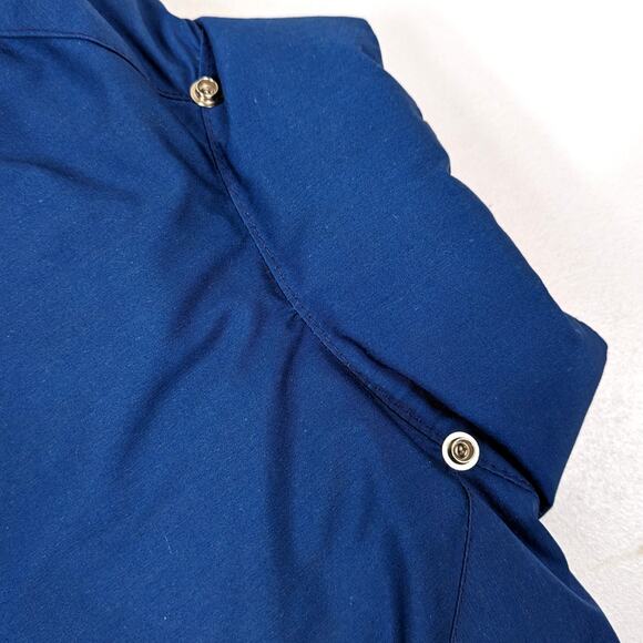 Vintage The North Face Coat Size XXS Brown Label Parka Blue Puffer Down - Picture 7 of 9